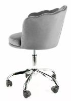 Kancel�rska stoli�ka ROSE VELVET, po�ah: l�tka BLUVEL 14 siv�/podno�ka: kov-chr�m - ilustra�n� obr�zok