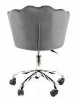 Kancel�rska stoli�ka ROSE VELVET, po�ah: l�tka BLUVEL 14 siv�/podno�ka: kov-chr�m - ilustra�n� obr�zok