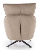 Kreslo SCAMPI, po�ah: l�tka HAVANA 39 cappuccino/kov s povrchovou �pravou - �ierna - ilustra�n� obr�zok