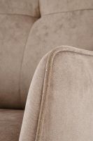 Kreslo SCAMPI, po�ah: l�tka HAVANA 39 cappuccino/kov s povrchovou �pravou - �ierna - ilustra�n� obr�zok