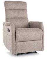 Relaxa�n� kreslo SOLON VELVET M, po�ah: l�tka BREGO 34 b�ov� - ilustra�n� obr�zok