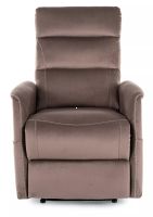 Relaxa�n� kreslo SOLON VELVET M, po�ah: l�tka BLUVEL 38 cappuccino - ilustra�n� obr�zok