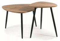 Konferen�n� stol�k TWIN, farba: dub artisan/kov: �ierna mat.-ilustra�n� obr�zok