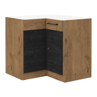 kuchynsk linka VEGA 90x90 DN-1F-BB spodn skrinka rohov, farba korpusu: dub lancelot / dvierka: siv matn / dub lancelot