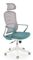 Kancel�rske kreslo VESUVIO 2, po�ah: l�tka tyrkysov�/sie�ovina siv�/plast - ilustra�n� obr�zok