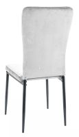 Stolička VIGO VELVET, poťah: látka BLUVEL 03 svetlá sivá/kov - čierna mat.- ilustračný obrázok Stolička VIGO VELVET, poťah: látka BLUVEL 03 svetlá sivá/kov - čierna mat.- ilustračný obrázok