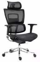 Kancel�rske kreslo WINNER LUX, farba: sie�ovina �ierna/podno�ka-chr�m - ilustra�n� obr�zok