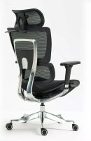 Kancel�rske kreslo WINNER LUX, farba: sie�ovina �ierna/podno�ka-chr�m - ilustra�n� obr�zok