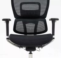 Kancel�rske kreslo WINNER LUX, farba: sie�ovina �ierna/podno�ka-chr�m - ilustra�n� obr�zok