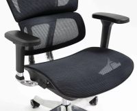 Kancel�rske kreslo WINNER LUX, farba: sie�ovina �ierna/podno�ka-chr�m - ilustra�n� obr�zok