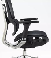 Kancel�rske kreslo WINNER LUX, farba: sie�ovina �ierna/podno�ka-chr�m - ilustra�n� obr�zok