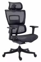 Kancel�rske kreslo WINNER, farba: sie�ovina �ierna/plast-�ierna - ilustra�n� obr�zok