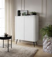 Komoda ZORIA K103, farba: biela / nohy - ierne
