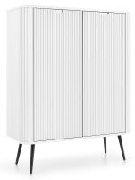 Komoda ZORIA K103, farba: biela / nohy - ierne
