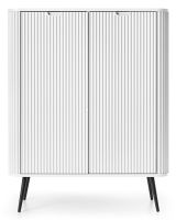 Komoda ZORIA K103, farba: biela / nohy - ierne