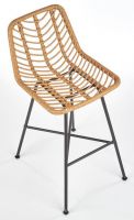 barov stolika H-97, farba: syntetick ratan - prrodn/kov s povrchovou pravou - ierna, ilustran obrzok
