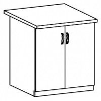 kuchynsk linka PROVANCE spodn skrinka D80, farba korpusu: biela / dvierka: sosna Andersen, ilustran obrzok