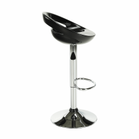 barov stolika DONGO NOVE, farba: plast ierna / kov - chrm, ilustran obrzok
