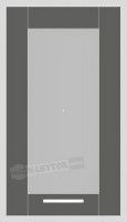 Farba dvierok DSO-40-72: sklo/rm: graphite