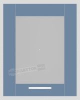 Farba dvierok DSO-45-57: sklo/rm: pow blue