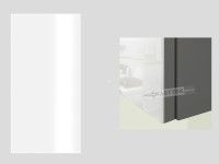 Farba dvierok 3DV2/L: graphite + lacobel biela - ilustran obrzok