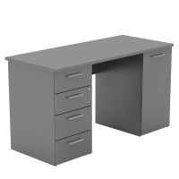 PC stol�k EUSTACH, farba: grafit
