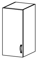 kuchynsk linka LAYLA G30 skrinka horn - perokresba, strana: univerzlna L/P, farba: korpus: biela / dvierka: siv mat, ilustran obrzok