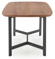 farba: orech/kov s povrchovou úpravou - čierna, stôl NORTON - ilustračný obrázok