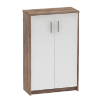 skrinka JOHAN 13, farba: kraft dunkel/biela