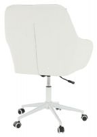 Kancelrska stolika IMELDA, poah: ltka siv/ekokoa biela/kov - biela, ilustran obrzok
