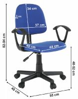 poah: ltka modr, Kancelrska stolika TAMSON - ilustran obrzok