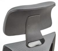 poah: ltka membrnov ierna/sieovina siv/plast - ierna, kancelrska stolika VALDEZ - ilustran obrzok