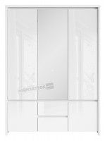 farba: biela / biely lesk, SZF5D2S-BI/BI skria,