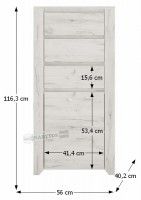 Komoda ANGEL TYP 35 - rozmery, ilustran obrzok