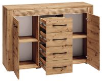 sektorov nbytok ARTIS 07 komoda 2D4S - vntro, dub artisan + MDF dub artisan