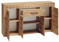 sektorov nbytok ARTIS 08 komoda 4D1S - vntro, dub artisan + MDF dub artisan