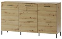 Komoda LUCAS 36, farba: dub artisan/ierna mat.