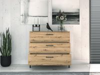 Komoda NEVIO 09 - vntro, farba: dub artisan