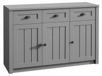 Komoda PROVANCE K3SP, farba: siv