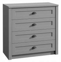 Komoda PROVANCE K4, farba: siv