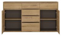 Komoda SHELDON TYP 41 - vntro, farba: dub shetland