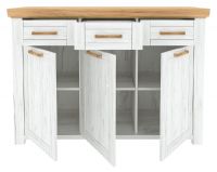 Komoda SUDBURY G - vntro, farba: dub craft zlat/dub craft biely