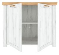 Komoda SUDBURY J - vntro, farba: dub craft zlat/dub craft biely
