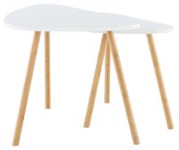 konferenn stolk BISMAK, farba: biela/prrodn