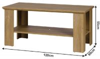 Konferenn stolk LEON MZ17 - rozmery, farba: dub grand
