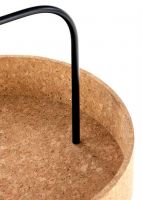farba: MDF + kokor - prírodná/nohy: kov s povrchovou úpravou - čierna, konferenčný stolík MASHA - ilustračný obrázok