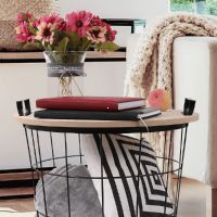 prrun stolk NANCER TYP 1 - detail, farba: prrodn / ierna