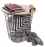 prrun stolk NANDO, farba: prrodn / ierna