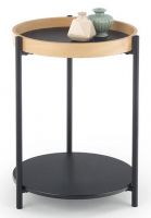 konferenn stolk ROLO, farba: dub prrodn/kov s povrchovou pravou - ierna, ilustran obrzok