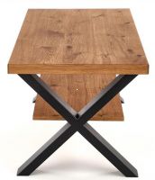 farba: svetlý dub/kov s povrchovou úpravou - čierna, konferenčný stolík XAVIER LAW - ilustračný obrázok